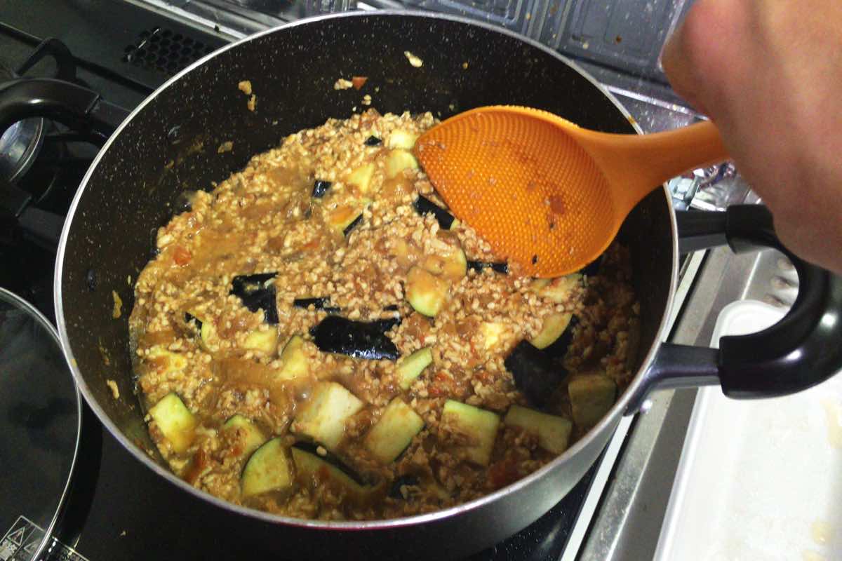 Eggplant keema curry 16