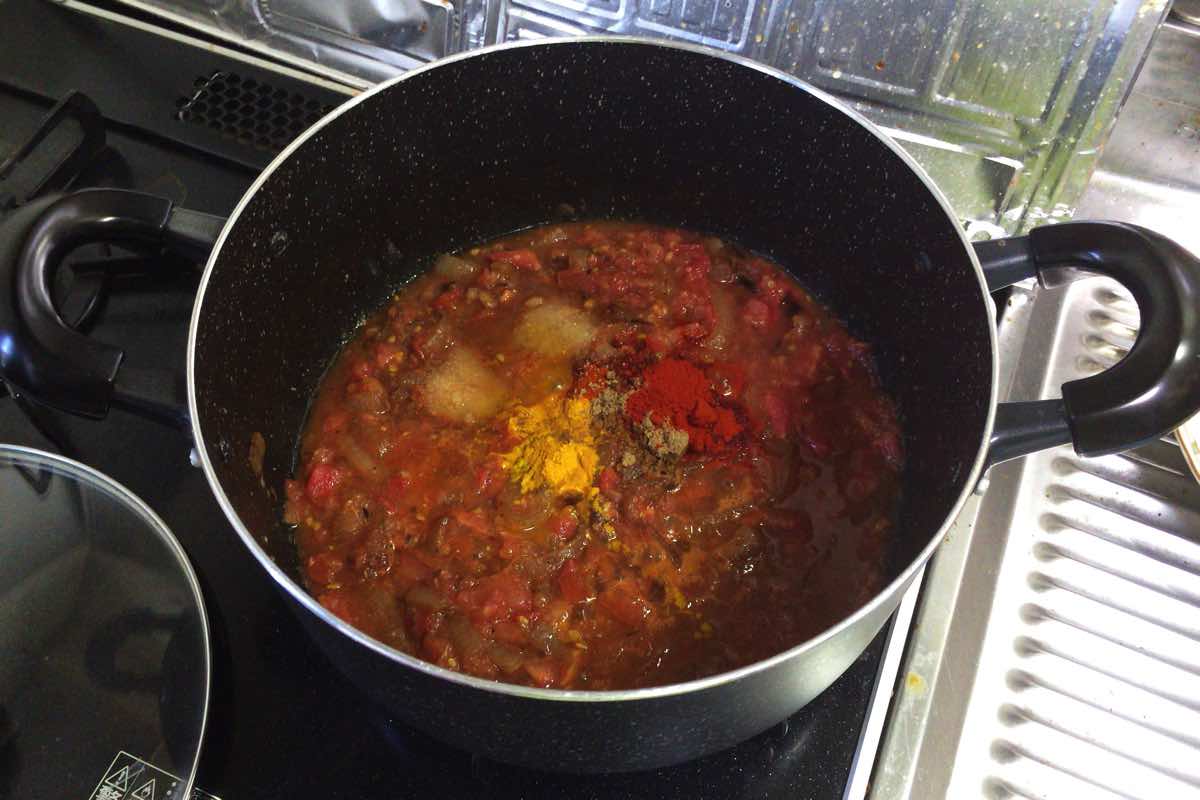 Tomato chicken curry 10
