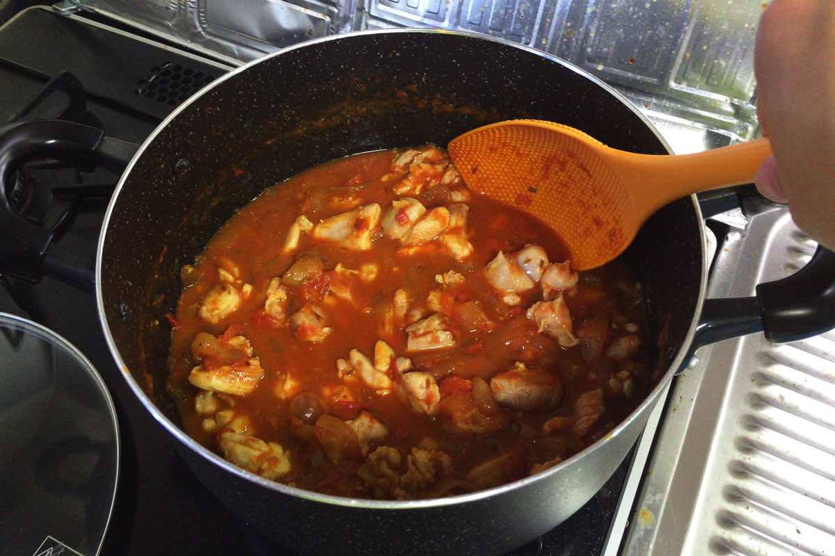 Tomato chicken curry 12